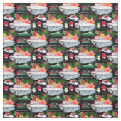 EM Converteerbare corvair fabric—zwart Stof (Swatch)