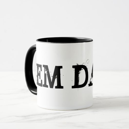 Em Dash Writing Mok (Voorkant links)