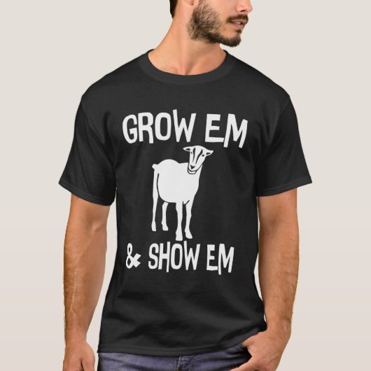 Em en Show Em Goat Veegeit T-shirt (Voorkant)