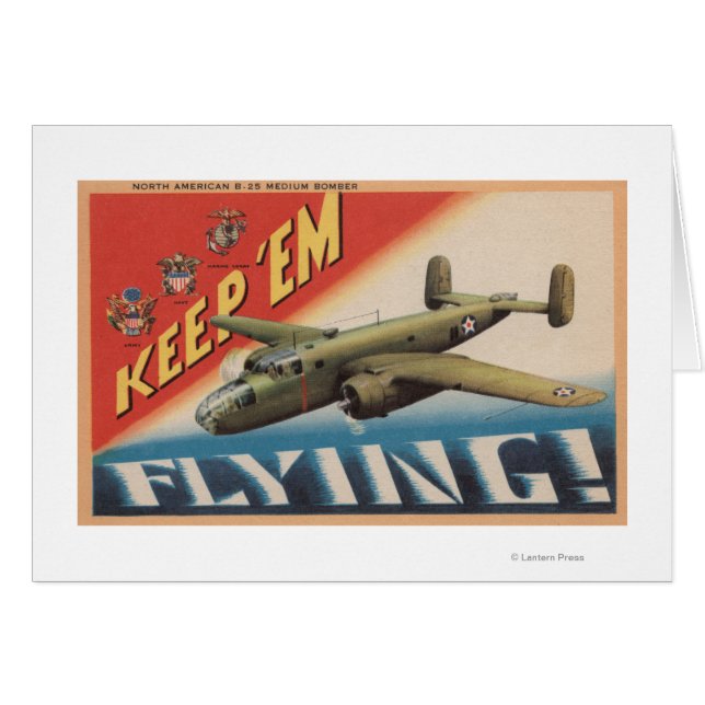 'Em Flying/B-25 Medium Bomber (vliegtuig) (Voorkant Horizontaal)