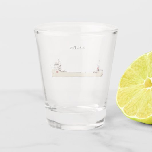EM Ford-glas Shot Glas (Achterkant)