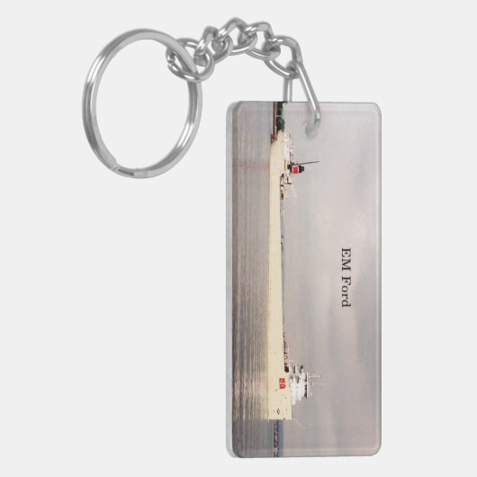 EM Ford rechthoek acrylsleutelketens Sleutelhanger (Voorkant Links)