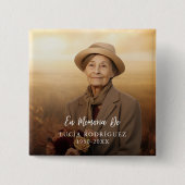 Em Memoria de Spanish Funeral Tribute Button (Voorkant)