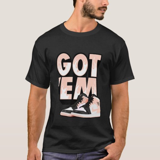 Em Sneaker Match 1 Mid Arctic Crimson Tint Ora T-shirt (Voorkant)