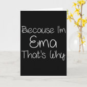 Ema Funny Personalized Birthday Women Name Gift Id Kaart (Gele Bloem)
