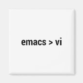 Emacs groter dan VI - Code Editor Flame War - NL Magneet (Voorkant)
