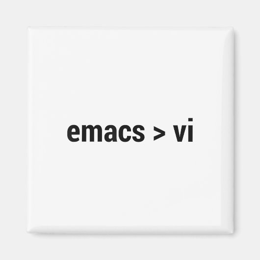 Emacs groter dan VI - Code Editor Flame War - NL Magneet (Voorkant)