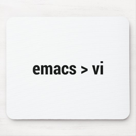 Emacs groter dan VI - Code Editor Flame War - NL Muismat (Voorkant)