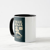 Email Ninja Coffee Mug Mok (Voorkant links)