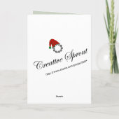 Emaille Charms Kerst Wenskaart Feestdagen Kaart (Achterkant)