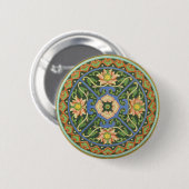 Emaille China Patroon Aziatisch Oriëntaals Ronde Button 5,7 Cm (Voorkant /achterkant)