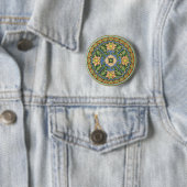 Emaille China Patroon Aziatisch Oriëntaals Ronde Button 5,7 Cm (In situ)