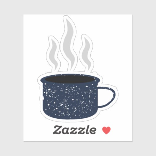 Emaille Gespikkelde Tin Camp Cup Mok Sticker (Vel)
