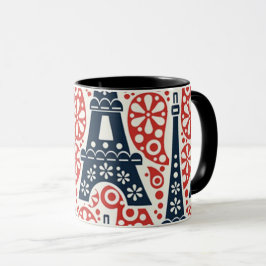 Emaille Paris Folk Floral Combo Mok