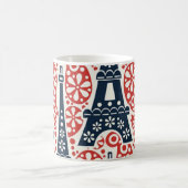 Emaille Paris Folk Floral Mok (Center)