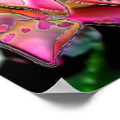 Emaille Roos Poster (Hoek)