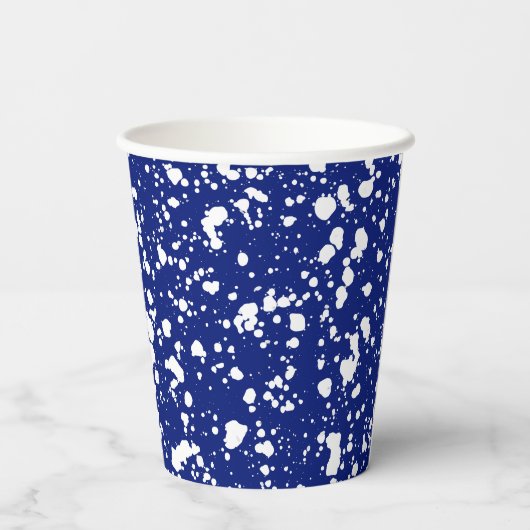 emailware splatter camping cup papieren bekers (Achterkant)