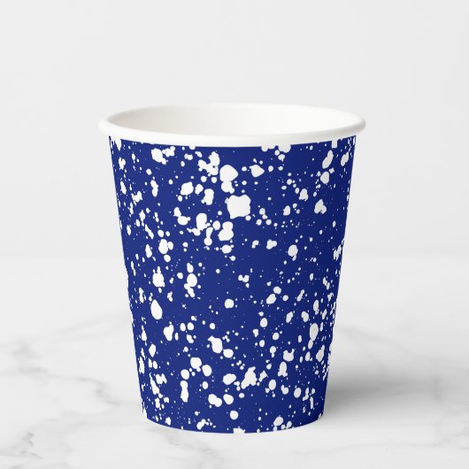 emailware splatter camping cup papieren bekers (Voorkant)