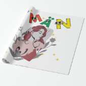 EMAN leuk naamontwerp Cadeaupapier (Uitgerold)