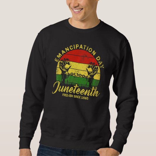 Emancipatie Dag  Juneteenth Melanin Black Trui (Voorkant)