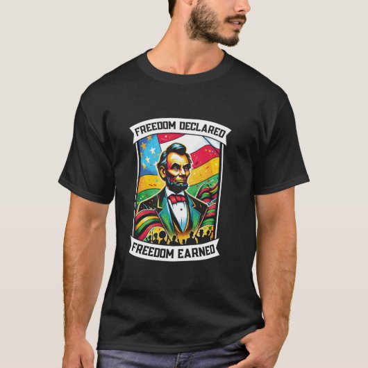 Emancipatie Proclamatie Afro-Amerikaanse Junette T-shirt (Voorkant)