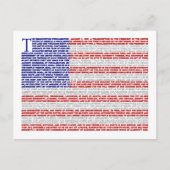 Emancipatie Proclamatie Briefkaart (Voorkant)