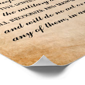 Emancipatie Proclamatie door Abraham Lincoln Poster (Hoek)