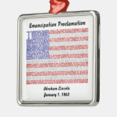 Emancipatie Proclamatie Metalen Ornament (Links)
