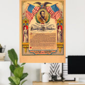 Emancipatie Proclamatie-Poster Poster (Thuiskantoor)