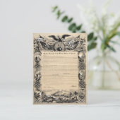 Emancipatie Proclamatie Print Briefkaart (Staand voorkant)