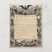 Emancipatie Proclamatie Print Briefkaart (Voorkant)