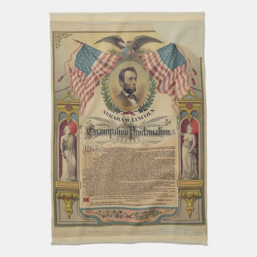 Emancipatie Proclamation Kitchen Towel Theedoek (Verticaal)