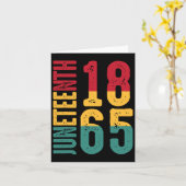 Emancipatiedag Is Geweldig Met 1865 Juneteenth Fla Kaart (Gele Bloem)