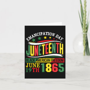 Emancipatiedag Juneteenth African 1865 Vrijheid A Kaart