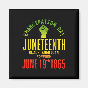 Emancipatiedag Juneteenth African 1865 Vrijheid A Magneet