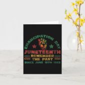 Emancipatiedag - Juneteenth Herinner de Vergangenh Kaart (Gele Bloem)