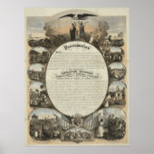 Emancipatieproclamatie [1864] poster (Voorkant)