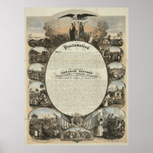 Emancipatieproclamatie [1864] poster