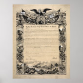 Emancipatieproclamatie Abraham Lincoln Poster (Voorkant)