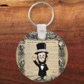 Emancipatieproclamatie en Honest Abe Lincoln Sleutelhanger (Voorkant)