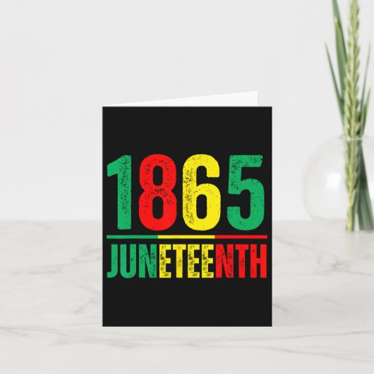 Emancipation Day is geweldig met 1865 juni 1995 Fl Kaart (Voorkant)