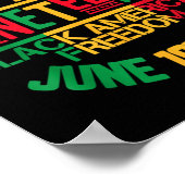 Emancipation Day Juneteenth Black American Freedom Poster (Hoek)
