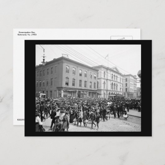 Emancipation Day, Richmond, Va. c1905 Briefkaart (Voorkant / Achterkant)