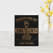 Emancipation Juneteenth 19 June 1865 Mannen Wo Kaart (Gele Bloem)