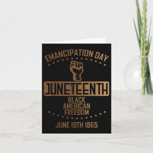Emancipation Juneteenth 19 June 1865 Mannen Wo Kaart