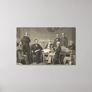 Emancipation Proclamation 1866 Canvas Afdruk