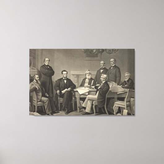 Emancipation Proclamation 1866 Canvas Afdruk (Voorkant)