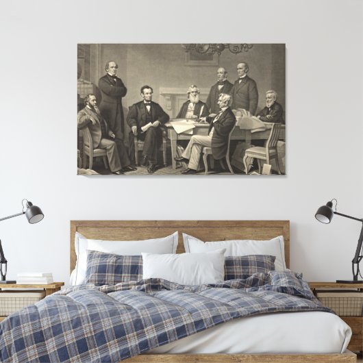 Emancipation Proclamation 1866 Canvas Afdruk (Insitu (Slaapkamer))