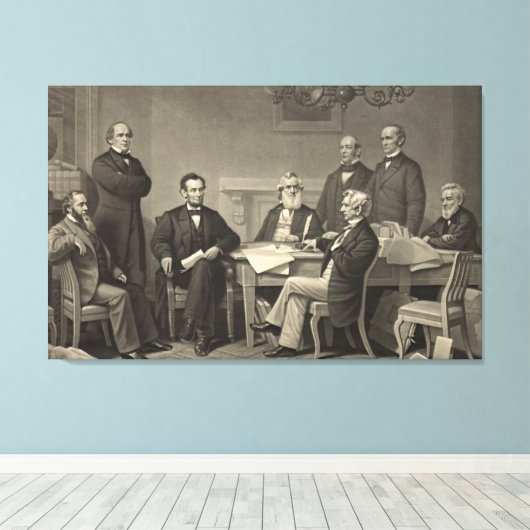 Emancipation Proclamation 1866 Canvas Afdruk (Insitu (Houten vloer))