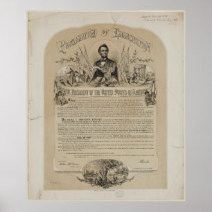 Emancipation Proclamation B Russell & Co. (1868) Poster